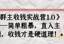 《群主收钱实战营1.0》——傻瓜式自动化引流转化运营收钱才是硬道理-泡泡爱学习