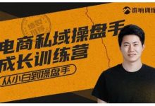 群响·私域成长训练营,从小白到操盘手价值999元-泡泡爱学习